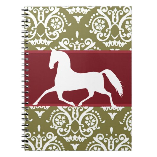 Kerstmis met rotatiepaard notitieboek (Voorkant)