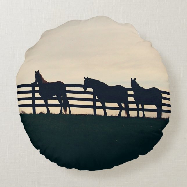 Kerstmis met rotatiepaard rond kussen (Achterkant)