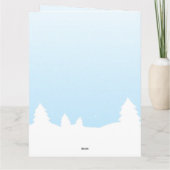 Kerstmis met Santa Claus, Rudolph, Polar Beer Kaart (Achterkant)