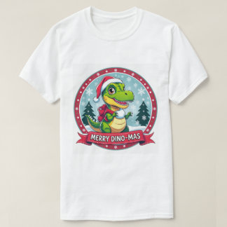 Kerstmis met Santa Dinosaur - Grappige Kerst Dino T-shirt