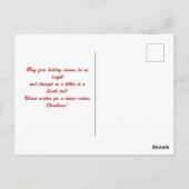 Kerstmis met Schattigee Katten Briefkaart (Achterkant)