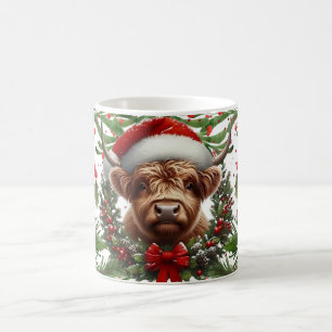 Kerstmis met Schotse Hooglander Koe, Gezellige Win Koffiemok