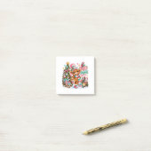 Kerstmis met Schotse Hooglander Koe Post-it® Notes (Op bureau)