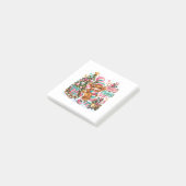 Kerstmis met Schotse Hooglander Koe Post-it® Notes (Schuin)