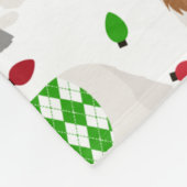 Kerstmis met Shetland Sheepdog Fleece Blanket Deken (Hoek)