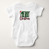 Kerstmis met Sinterklaas - Persoonlijke Baby Body Romper (Achterkant)
