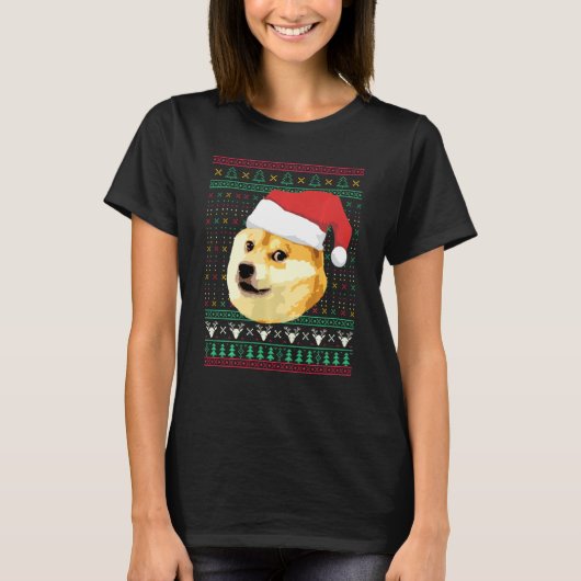 Kerstmis met sjiiba in de kerstman met lelijke zwe t-shirt (Voorkant)