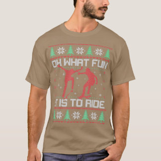 Kerstmis met skateboarden Oh wat een leuk skateboa T-shirt