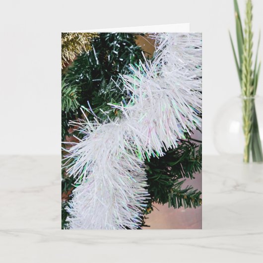 Kerstmis met slinger kaart (Voorkant)