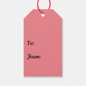 Kerstmis met Sneeuwrood Label met achtergrondcadea Cadeaulabel (Achterkant)