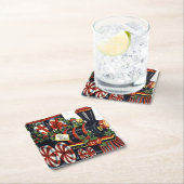 Kerstmis met snoep kartonnen onderzetters (Insitu)