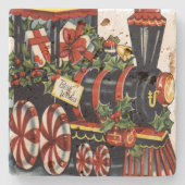 Kerstmis met snoep stenen onderzetter (Voorkant)