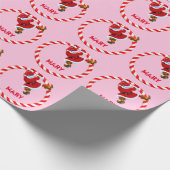 Kerstmis met speciaal kerstcadeaubonet cadeaupapier (Hoek)