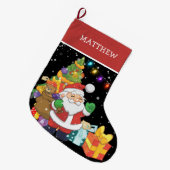 Kerstmis met speciale Kinderen voor kerstmis Grote Kerstsok (Voorkant (Hangend))