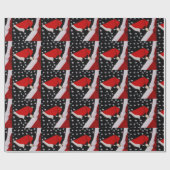 Kerstmis met sterren cadeaupapier (Vlak)