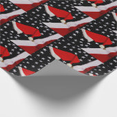 Kerstmis met sterren cadeaupapier (Hoek)