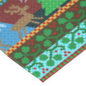 Kerstmis met Sweater Pattern Reindeer Holiday Tafelkleed (Gekanteld)