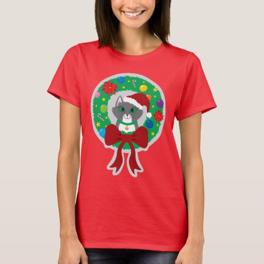 Kerstmis met T-shirt voor dames (Voorkant)