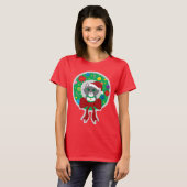 Kerstmis met T-shirt voor dames (Voorkant volledig)
