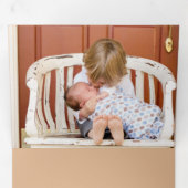 Kerstmis met takken en bessen Multi Foto Drieluik Wenskaart (Binnenzijde eerst)