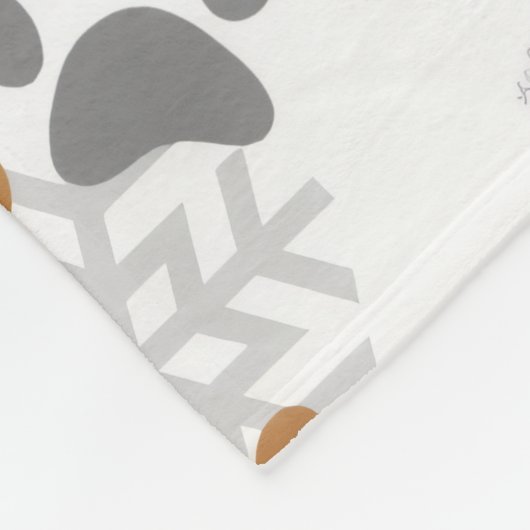 Kerstmis met teckel fleece deken (Hoek)