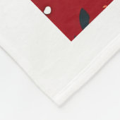 Kerstmis met teckel fleece deken (Hoek)