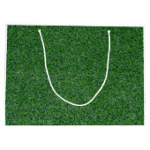 Kerstmis met tennisbal en cadeaus groot cadeauzakje (Achterkant)