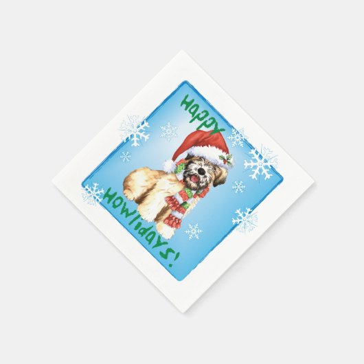Kerstmis met Terrier Servet (Hoek)