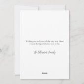 Kerstmis met tropisch strand in juli feestdagenkaart (Achterkant)