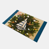 Kerstmis met tropische ZEEEN en groeten uit de kus Deurmat (Schuin)