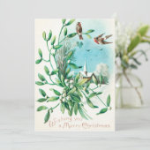 kerstmis met u (1910) feestdagenkaart (Staand voorkant)