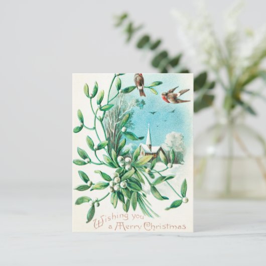  kerstmis met u (1910) feestdagenkaart (Staand voorkant)