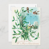 kerstmis met u (1910) feestdagenkaart (Voorkant / Achterkant)