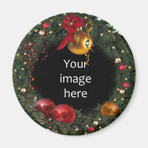 Kerstmis met uw foto magneet