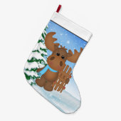 Kerstmis met vakantieboer cartoon grote kerstsok (Voorkant (Hangend))