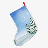 Kerstmis met vakantieboer cartoon grote kerstsok (Achterkant (Hangend))