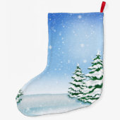 Kerstmis met vakantieboer cartoon grote kerstsok (Achterkant)