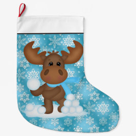 Kerstmis met vakantieboer cartoon grote kerstsok