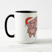 Kerstmis met varken mok (Links)