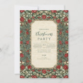 Kerstmis met Vintage Botanische Bladeren Kaart (Voorkant)