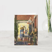 Kerstmis met Vintage Dank Je Bedankkaart (Voorkant)