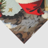 Kerstmis met Vintage Elfen Feeënkinderen Tissuepapier (Detail)
