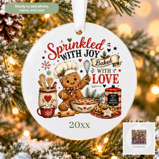 Kerstmis met vintage peperkoek- en koekjes bakken ornament