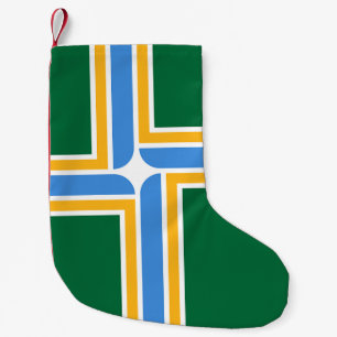 Kerstmis met vlag van Portland Kleine Kerstsok