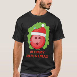 Kerstmis met vrolijk bowling - Grappig T-shirt