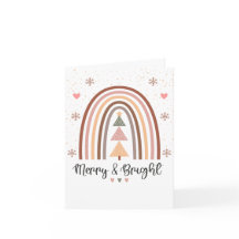 Kerstmis met vrolijke Boho Regenboog