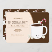 Kerstmis met warme chocolade kaart (Voorkant / Achterkant)