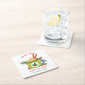 Kerstmis met warme chocolade met coacaopbeker en g kartonnen onderzetters (Insitu)