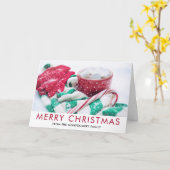 Kerstmis met warme chocolademelk | Kerststok | Sja Kaart (Gele Bloem)