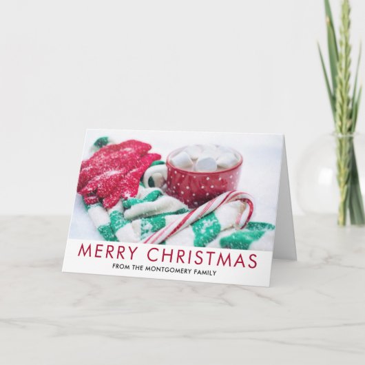 Kerstmis met warme chocolademelk | Kerststok | Sja Kaart (Voorkant)